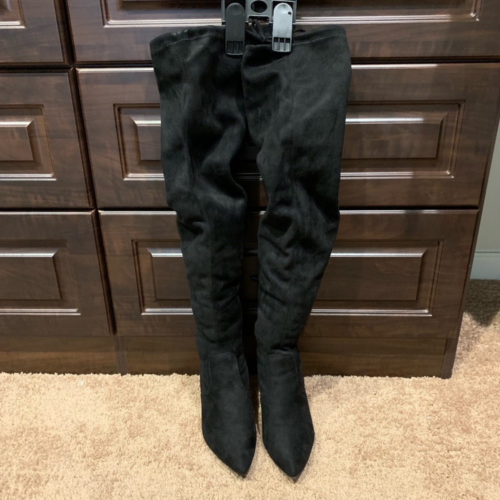 Black OTK boots